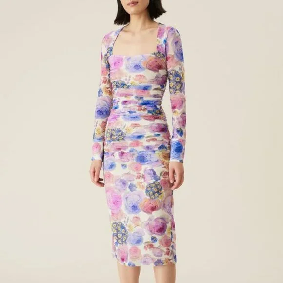 uo sammy mesh mini dress Laurie Twist Knit Mini Dress / Baby Pink | MESHKI